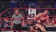 WWE Raw Brock Lesnar vs Rob Van Dam Intercontinental Championship