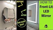 LED Mirror Upgrade Without Drywall or New Electric!