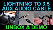 iPhone Lightning to Aux Audio Cable by Syncwire Unbox and Demo Audio Cable for iPad iPhone 13 12 11