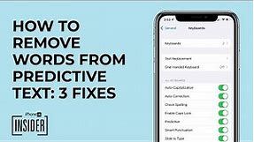 How to Remove Words from iPhone Predictive Text: 3 Fixes ( iOS 16)