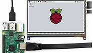 Waveshare 7inch Capacitive Touch Screen LCD Compatible with Raspberry Pi 5/4B/3B+/3A+/2B/B+/A+/Zero/Zero W/WH/Zero 2W CM3+/4 1024×600 Resolution HDMI IPS Low Power Consumption Supports Windows