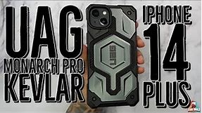 iPhone 14 Plus UAG Monarch Pro Kevlar Silver Case Urban Armor Gear