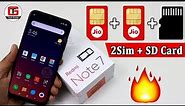 Redmi Note 7 & Redmi Note 7 Pro Hybrid Sim Slot Solution | 2Sim + 1 SD Card कैसे Use करें? Sim Slot
