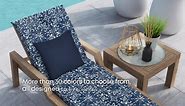 Honeycomb Indoor/Outdoor Textured Solid Bone Dining Seat Cushion: Recycled Fiberfill, Weather Resistant, Reversible, Comfortable and Stylish Pack of 2 Patio Cushions: 20" W x 20" D x 4" T