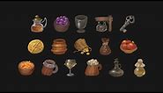 Medieval Tavern Icons Part 2 - 2D Game Art ◈ Game Asset ◈ Digital Painting Process ✐