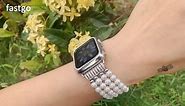 How does the white pearl beaded Apple Watch Band really look like?
