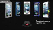 Apple iPhone 5 & 5S Desktop Dock MFi Charging Cradle fits OtterBox Case
