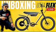 Unboxing & FIRST LOOK of the new ZOOZ Ultra Flex 1200 Electric BMX Bike w/ FULL SUSPENSION | LIVE!