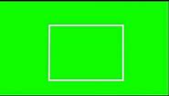 Animated Square GREEN SCREEN