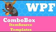 C# WPF Tutorial - ComboBox, ItemSource and Templates