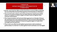 Draft Contract Management Framework - Instruction and Circular