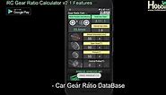 スマホ用ギア比計算アプリ「RC Gear Ratio Calculator v2.1」紹介映像