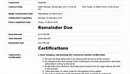 Certificate of Completion for Construction (Free template   sample)