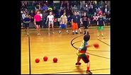 he beat the entire dodgeball team in 10 seconds..