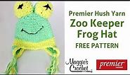 Zoo Keeper Frog Hat Free Crochet Pattern - Right Handed