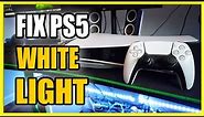 How to Fix White Light on PS5 Console (Frozen or No Signal)