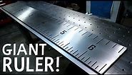 Giant stainless steel ruler build!