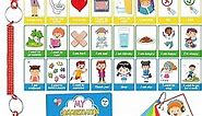 40PCS Autism Communication Cards for Speech Delay Children and Adults Special Needs Visual Aid Language Learning Cue Cards Special Ed Feelings Emotions Flash Cards for Autism Communication