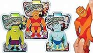 JA-RU Squishy Monster 6 Inch (3 Stretchy Toys Assorted) Stretch Action Figures & Bendy Toys for Kids. Stress Relief Fidget Toys. Anger Management Toys. Superhero Party Favors. 4306-3s