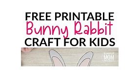 Free Cut and Paste Bunny Rabbit Craft