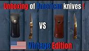 Unboxing vintage American knives : Camillus #4 Lockback & Buck #110 Folding Hunter