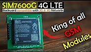 SIM7600G LTE GSM with ESP32, Send SMS, & Receive SMS compatible with 4G, 3G, & 2G networks