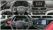 Honda Accord interior vs Toyota Camry interior