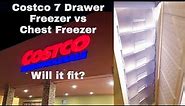 Costco Upright Freezer 7-Drawer vs Chest Freezer-WILL IT FIT? Hamilton Beach 11 cubic feet