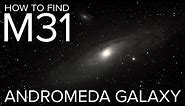 How to Find M31 Andromeda Galaxy- Telescope and Image Space with a Camera