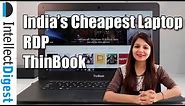 RDP Thinbook- India's Cheapest Windows Laptop Review | Intellect Digest
