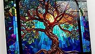 My Photostation.com 48Wx32H'' Tempered Glass Wall Art-Stained Wall Art -Life of Tree Wall Decor-Glass Printing -Large Wall Art-Wall Hangings-Stained Window Decor