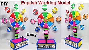 english working model on parts of speech - diy for exhibition in easy and simple steps | howtofunda