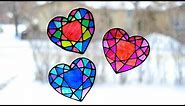 Stained Glass Heart Suncatcher