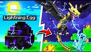 LIFE OF A LIGHTNING DRAGON IN MINECRAFT! (overpowered)