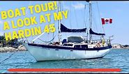 Boat tour of my Hardin 45 ketch sailboat