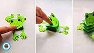 Folded Paper Frog | Summer Crafts