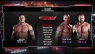 WWE 2K18 John cena vs randy orton vs triple H exterme rules brutal MATCH