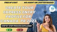 How to create Express Entry profile 2024 for Canada PR | Step by Step process |No Agent | IRCC 🇨🇦