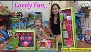 Kitchen Playsets for Kids: Magical Tea Set, Microwave Toy and Cleaning Playset Unboxing