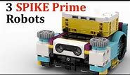 3 Spike Prime Robot Designs