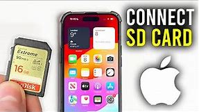 How To Connect SD Card To iPhone & Transfer Photos - Full Guide