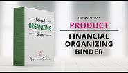 How to Organize Financial Papers | Financial Binder | Organize 365 | Lisa Woodruff