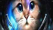 Space Cat Astronaut Live Wallpaper