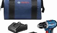 BOSCH GSR18V-400B12 18V Compact Brushless 1/2 In. Drill/Driver Kit with (1) 2.0 Ah SlimPack Battery