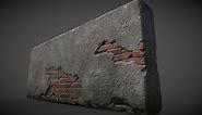 Damaged Wall - Download Free 3D model by Philipp Busse (@WoTiger)