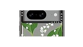 CASETiFY Impact Case for Google Pixel 8 - Lily of The Valley - Clear Black