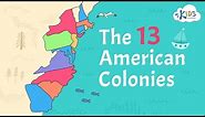 13 American Colonies | US History | Kids Academy