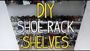 How to Build Simple DIY Shoe Rack Shelves!