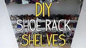 How to Build Simple DIY Shoe Rack Shelves!