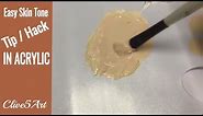 Mixing flesh tone acrylic painting: How to mix & match skin tones in painting